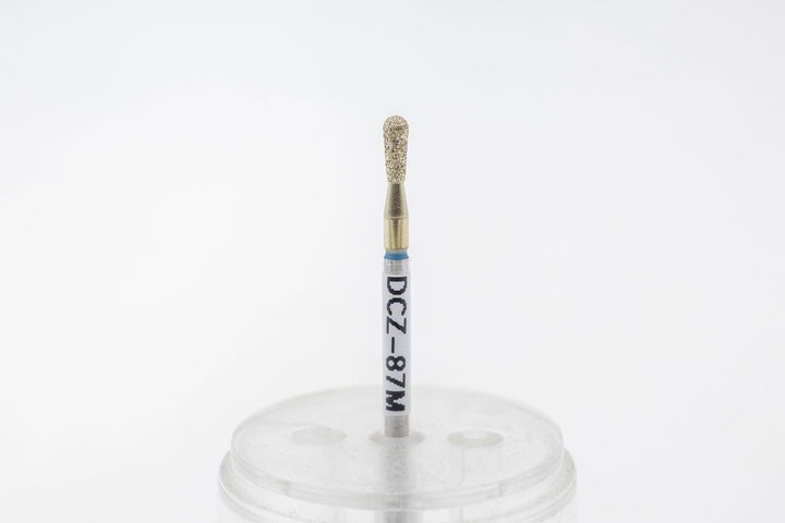 Coated Diamond Nail Drill Bit DCZ - 87, shape pear, head size 2.3x6 mm - U - tools - U - tools