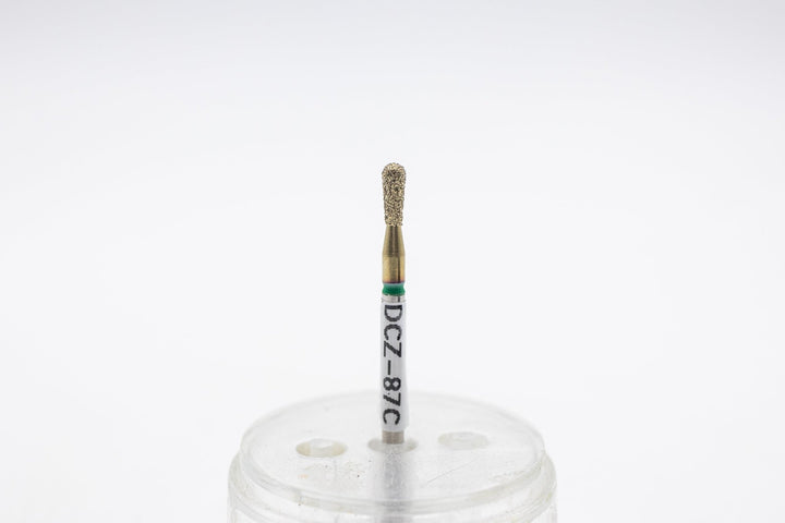 Coated Diamond Nail Drill Bit DCZ - 87, shape pear, head size 2.3x6 mm - U - tools - U - tools