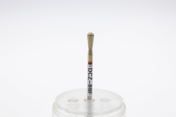 Coated Diamond Nail Drill Bit DCZ - 88, shape pear, head size 3.1x7 mm - U - tools - U - tools