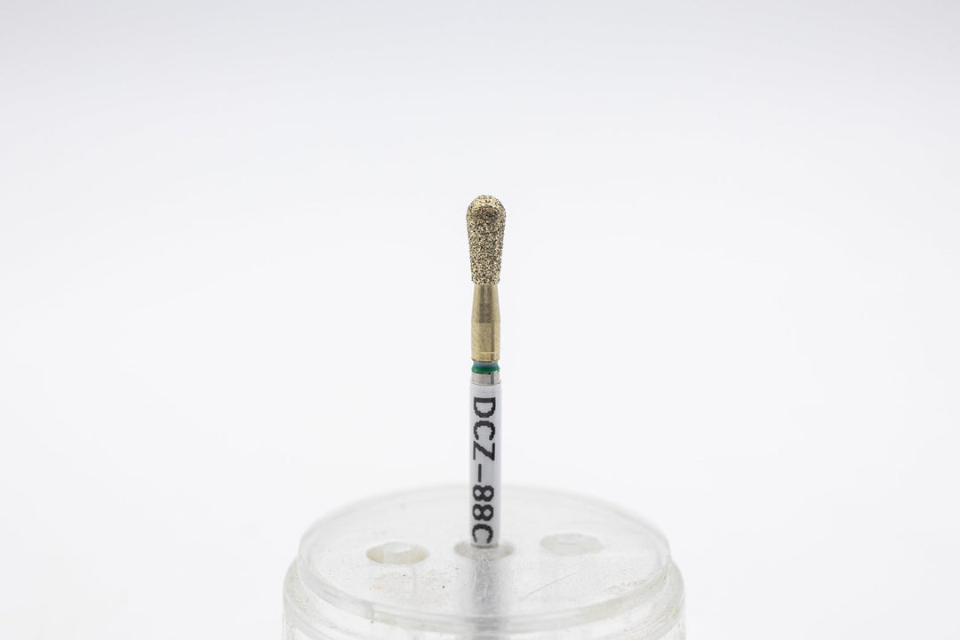 Coated Diamond Nail Drill Bit DCZ - 88, shape pear, head size 3.1x7 mm - U - tools - U - tools