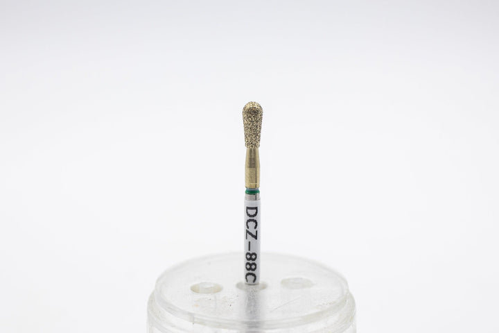 Coated Diamond Nail Drill Bit DCZ - 88, shape pear, head size 3.1x7 mm - U - tools - U - tools