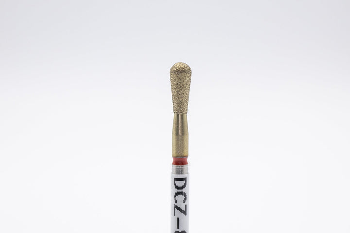 Coated Diamond Nail Drill Bit DCZ - 88, shape pear, head size 3.1x7 mm - U - tools - U - tools