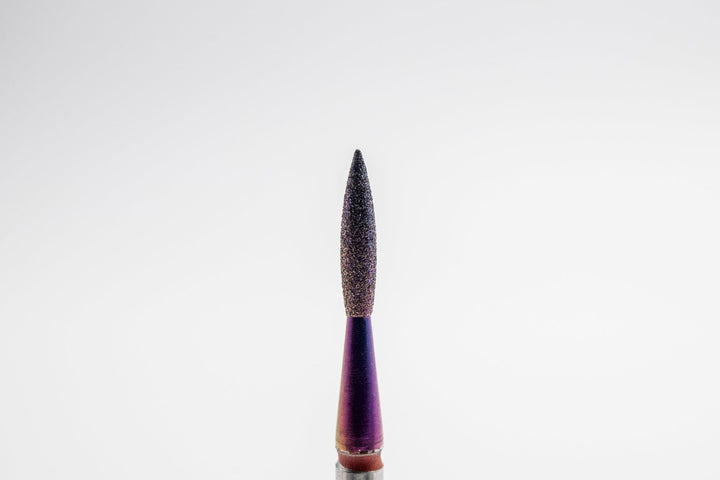 Coated Diamond Nail Drill Bits DCK - 117, shape Pointed Flame, head size 1.8x8.0 mm - U - tools - U - tools