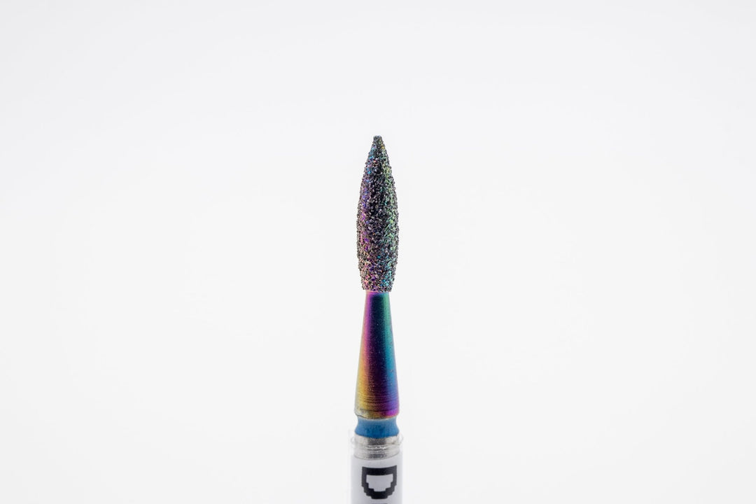 Coated Diamond Nail Drill Bits DCK - 118, shape Pointed Flame, head size 2.1x8.0 mm - U - tools - U - tools