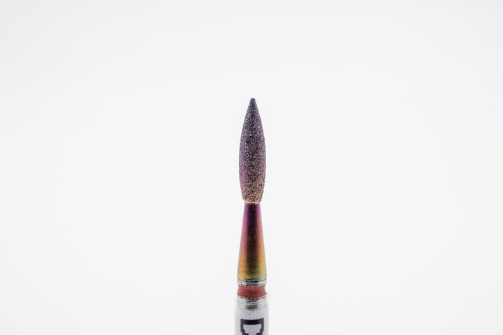 Coated Diamond Nail Drill Bits DCK - 118, shape Pointed Flame, head size 2.1x8.0 mm - U - tools - U - tools