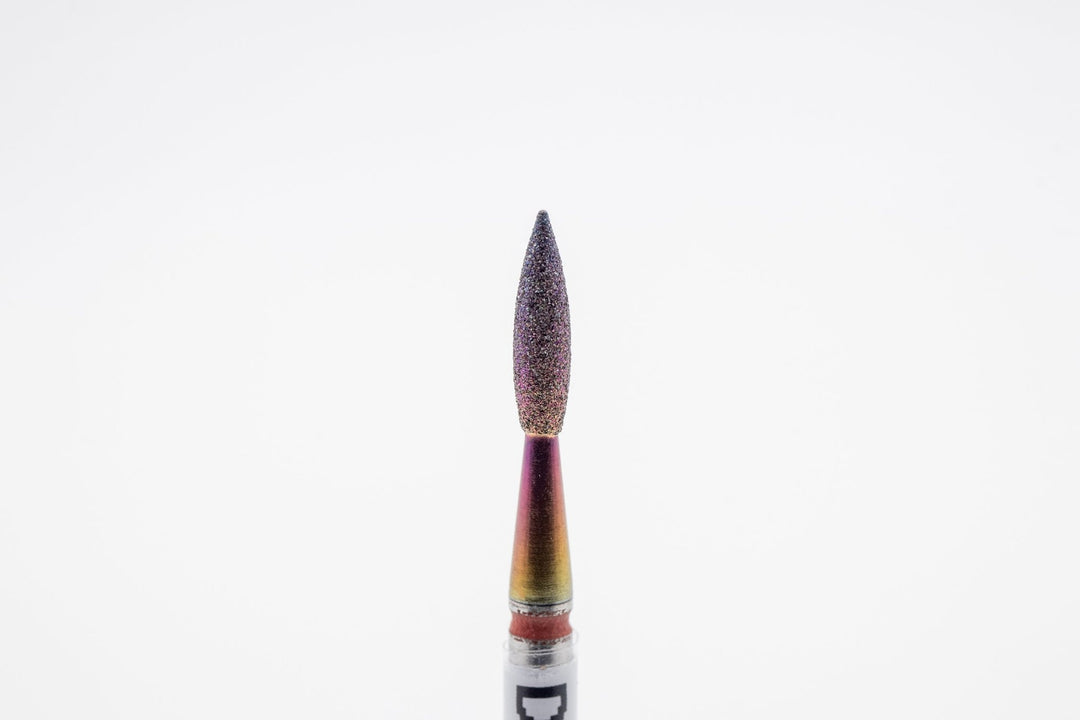 Coated Diamond Nail Drill Bits DCK - 118, shape Pointed Flame, head size 2.1x8.0 mm - U - tools - U - tools