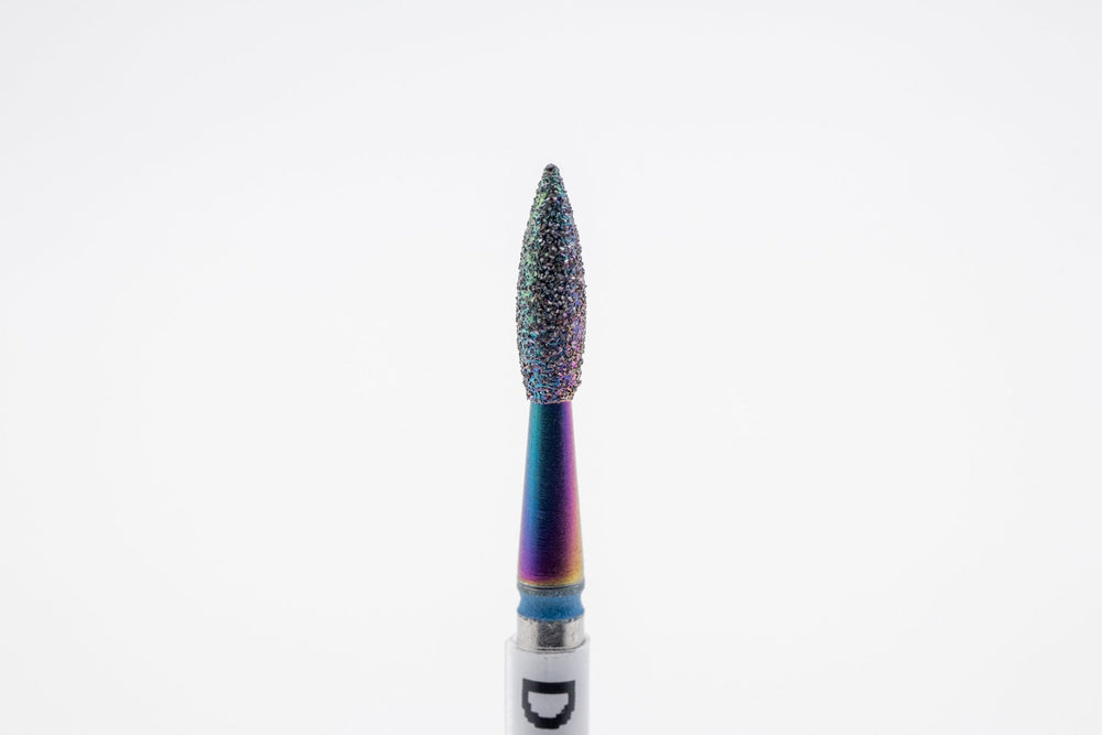 Coated Diamond Nail Drill Bits DCK - 119, shape Pointed Flame, head size 2.3x8.0 mm - U - tools - U - tools