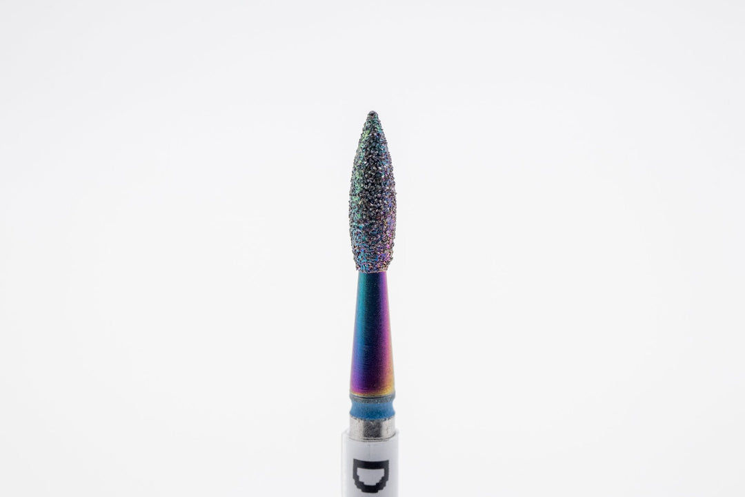 Coated Diamond Nail Drill Bits DCK - 119, shape Pointed Flame, head size 2.3x8.0 mm - U - tools - U - tools