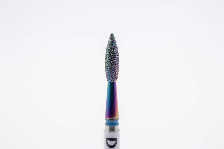 Coated Diamond Nail Drill Bits DCK - 119, shape Pointed Flame, head size 2.3x8.0 mm - U - tools - U - tools