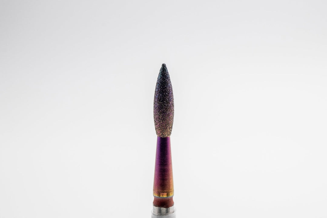 Coated Diamond Nail Drill Bits DCK - 119, shape Pointed Flame, head size 2.3x8.0 mm - U - tools - U - tools