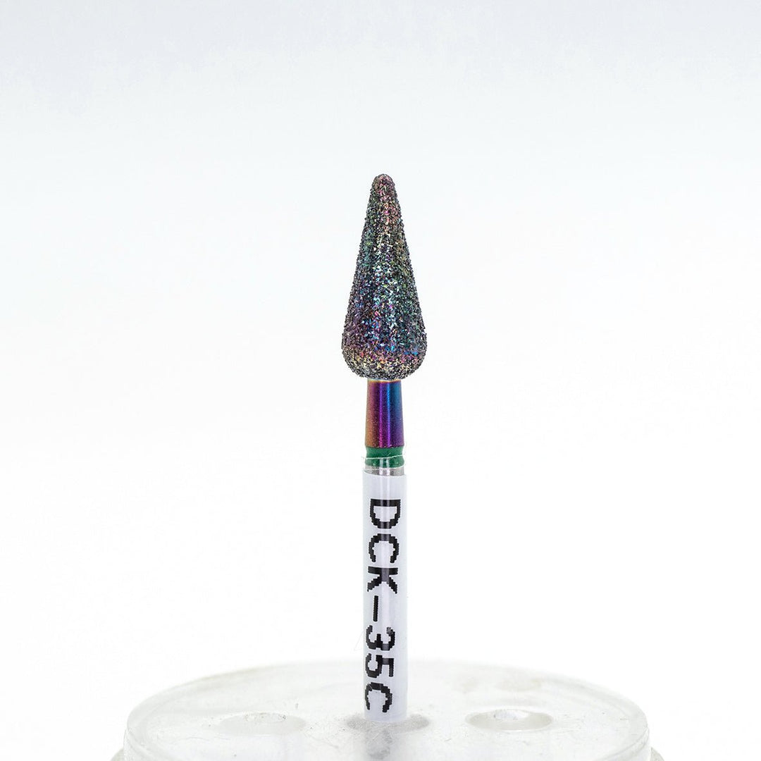 Coated Diamond Nail Drill Bits DCK - 35, shape Candle, head size 5x11.0 mms - U - tools - U - tools