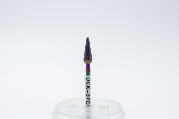 Coated Diamond Nail Drill Bits DCK - 37, shape candle, head size 4x11.5mm - U - tools - U - tools