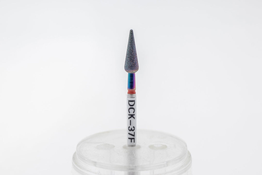 Coated Diamond Nail Drill Bits DCK - 37, shape candle, head size 4x11.5mm - U - tools - U - tools