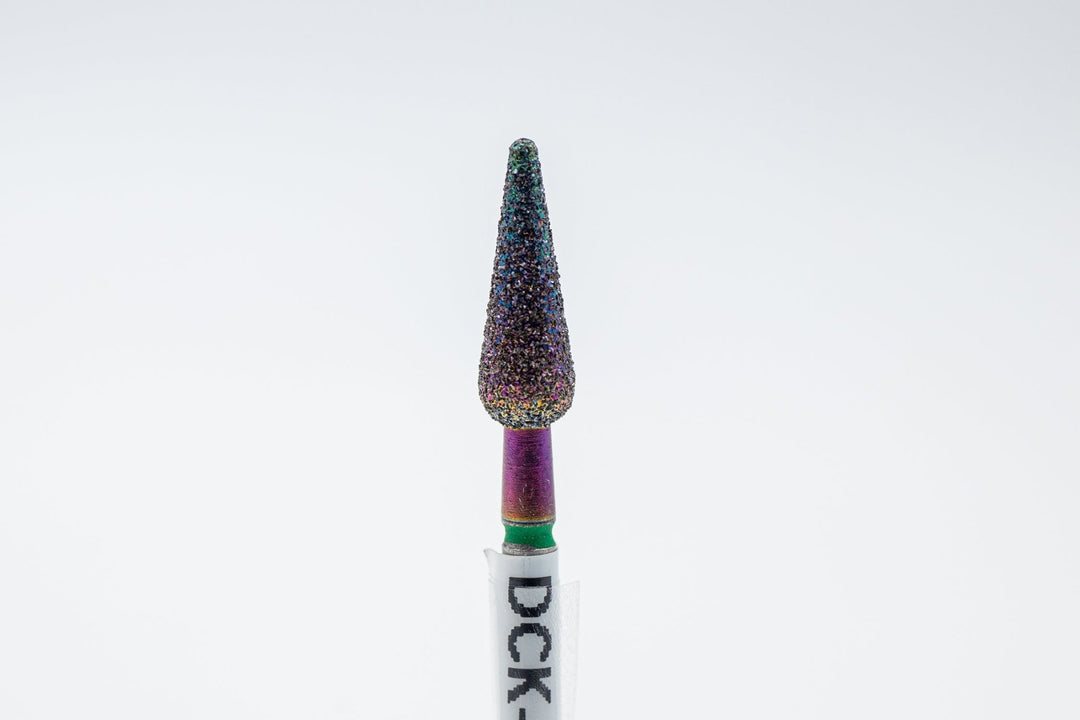 Coated Diamond Nail Drill Bits DCK - 37, shape candle, head size 4x11.5mm - U - tools - U - tools