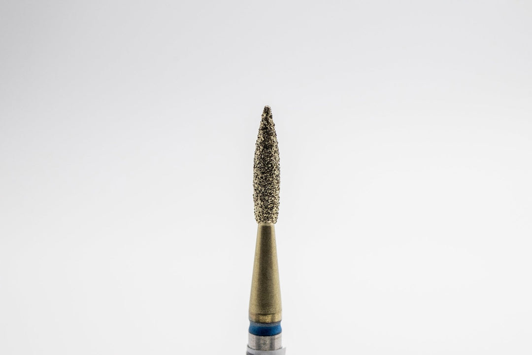 Coated Diamond Nail Drill Bits DCZ - 117, shape Pointed Flame, head size 1.8x8.0 mm - U - tools - U - tools