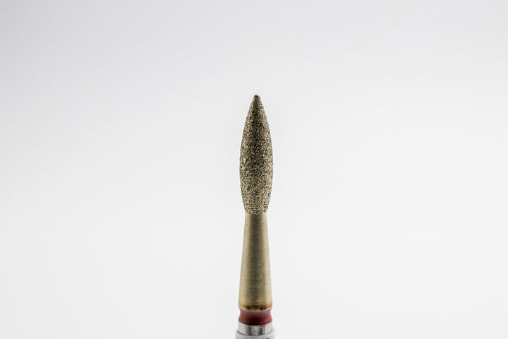 Coated Diamond Nail Drill Bits DCZ - 119, shape Pointed Flame, head size 2.3x8.0 mm - U - tools - U - tools