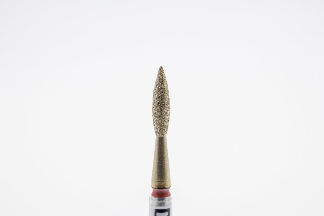 Coated Diamond Nail Drill Bits DCZ - 119, shape Pointed Flame, head size 2.3x8.0 mm - U - tools - U - tools