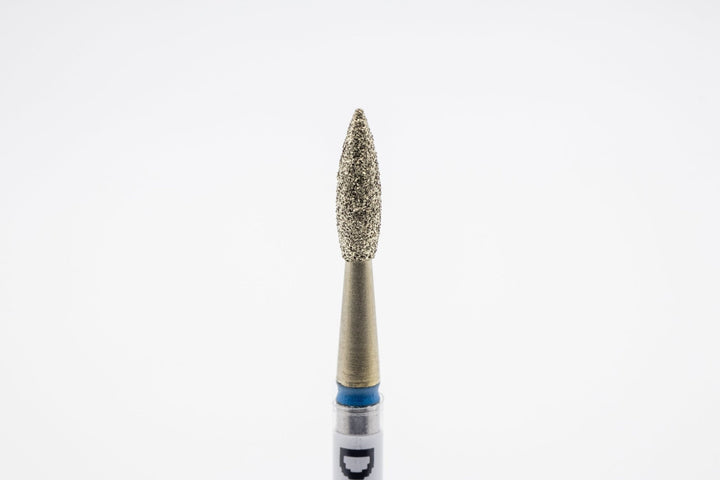Coated Diamond Nail Drill Bits DCZ - 119, shape Pointed Flame, head size 2.3x8.0 mm - U - tools - U - tools