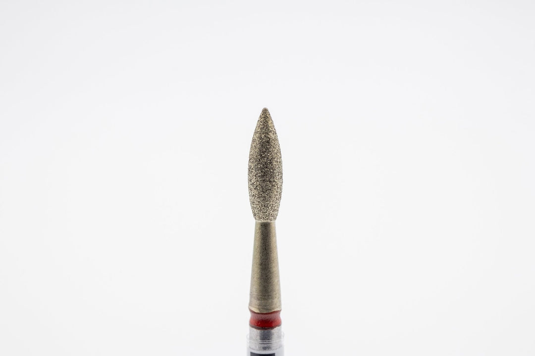 Coated Diamond Nail Drill Bits DCZ - 120, shape Pointed Flame, head size 2.5x8.0 mm - U - tools - U - tools