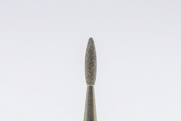 Coated Diamond Nail Drill Bits DCZ-123, shape flame, head size 1.8x8mm