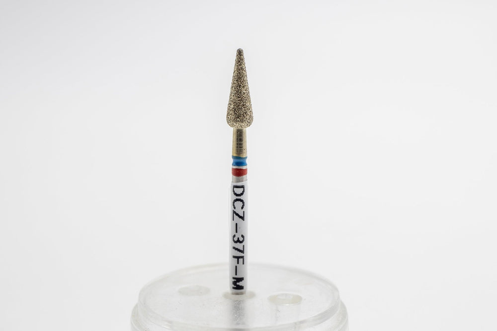 Coated Diamond Nail Drill Bits DCZ - 37 F - M, shape candle, head size 4x11.5mm - U - tools - U - tools