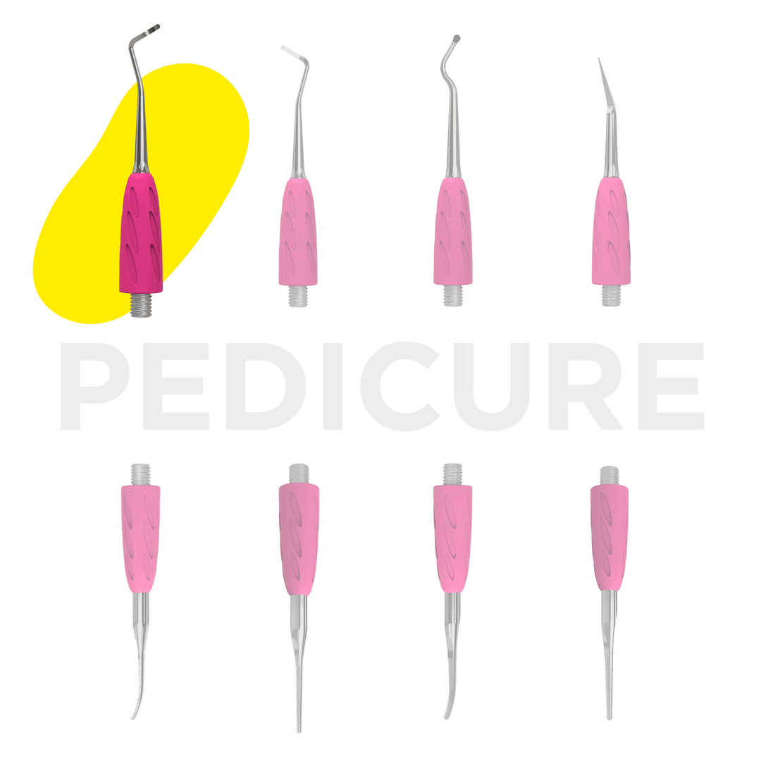 Curette Bent to the Left – Working Part of the Pusher COMBO UNIQ 31 for Pedicure