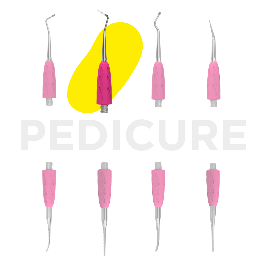 Curette Bent to the Right – Working Part of the Pusher COMBO UNIQ 32 for Pedicure