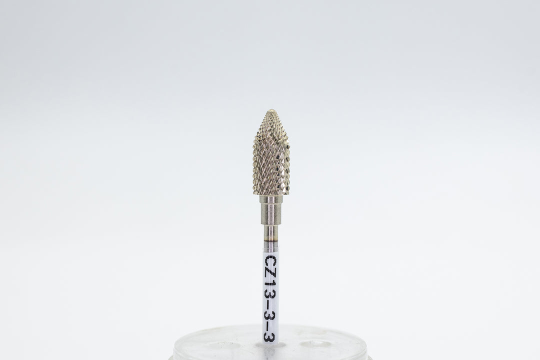 ZrN Coated Tungsten Carbide Nail Drill Bit CZ13-3-3 – Tapered Barrel Medium