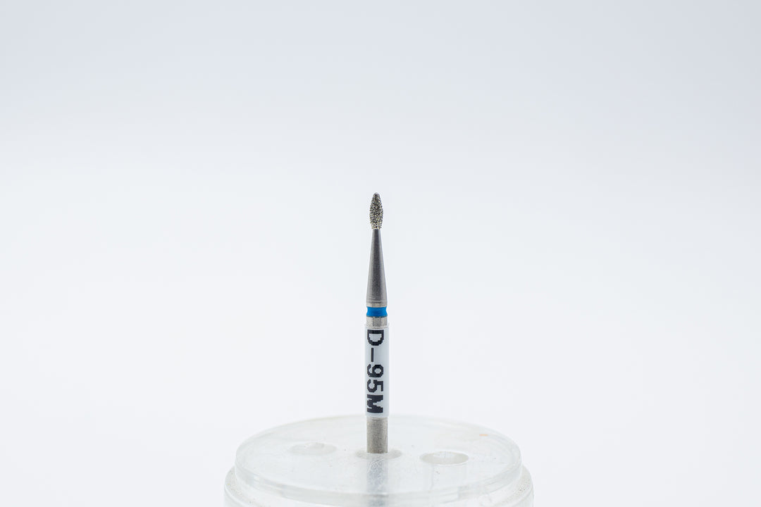 Diamond  Nail Drill Bits D-95 shape  bud, head size 1.4x4 mm