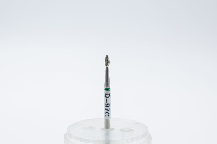 Diamond  Nail Drill Bits D-97 shape  bud, head size 1.8x4.5 mm