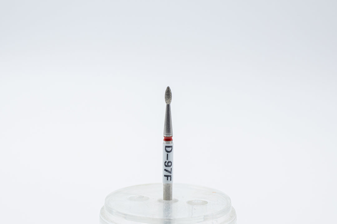 Diamond  Nail Drill Bits D-97 shape  bud, head size 1.8x4.5 mm