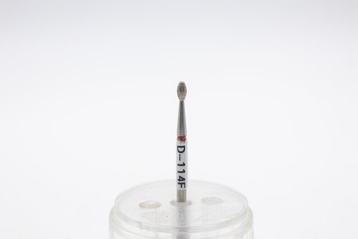 Diamond  Nail Drill Bits D-114 shape  bud, head size 2.3*4.2 mm
