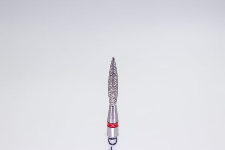 Diamond drill bit D-118/3, shape pointed  flame, size 2.0x9 mm