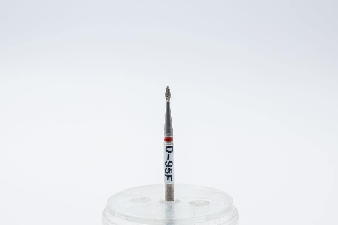 Diamond  Nail Drill Bits D-95 shape  bud, head size 1.4x4 mm