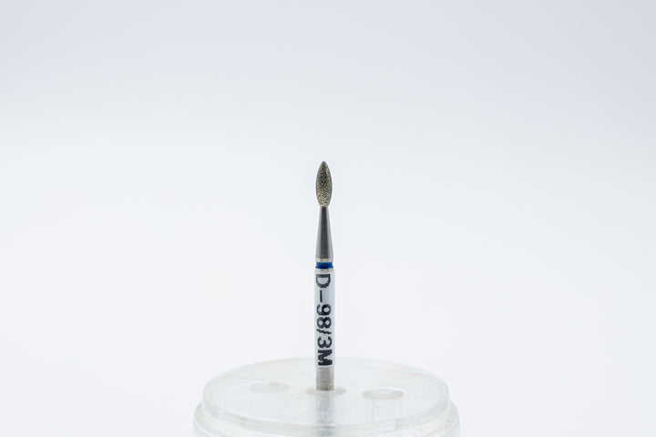 Diamond  Nail Drill Bits D-98/3 shape  Olive, head size 2.1*5.5 mm