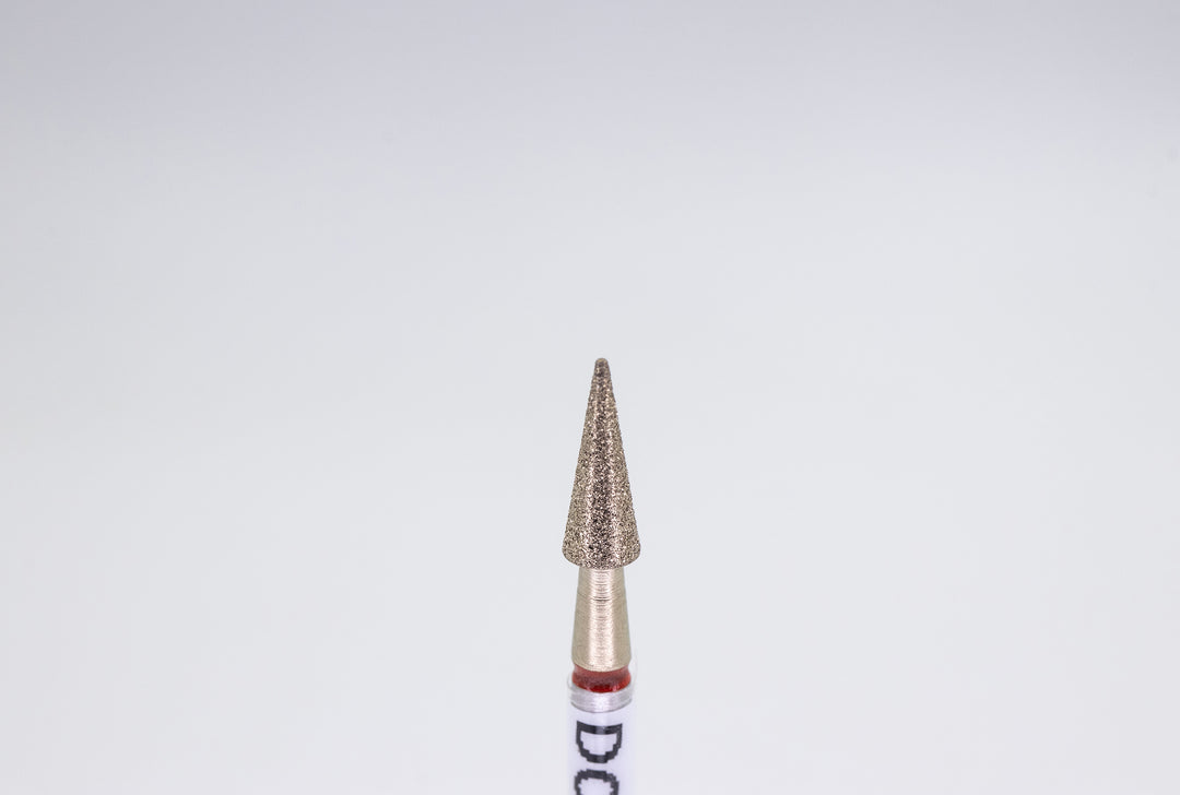 Coated Diamond Nail Drill Bits DCZ-76, shape Cone , head size 3.1x8mm
