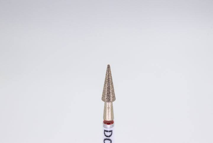 Coated Diamond Nail Drill Bits DCZ-76, shape Cone , head size 3.1x8mm