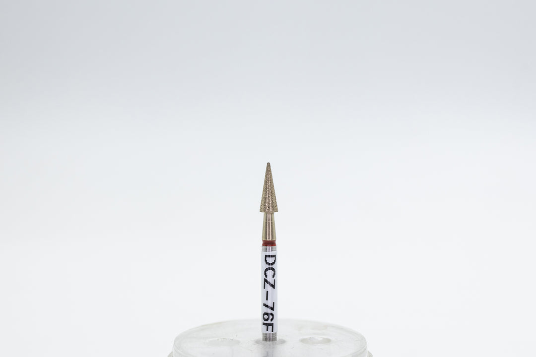Coated Diamond Nail Drill Bits DCZ-76, shape Cone , head size 3.1x8mm