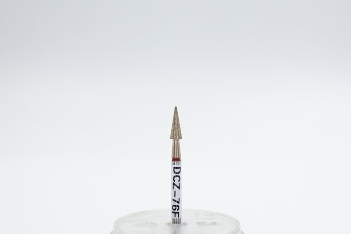 Coated Diamond Nail Drill Bits DCZ-76, shape Cone , head size 3.1x8mm