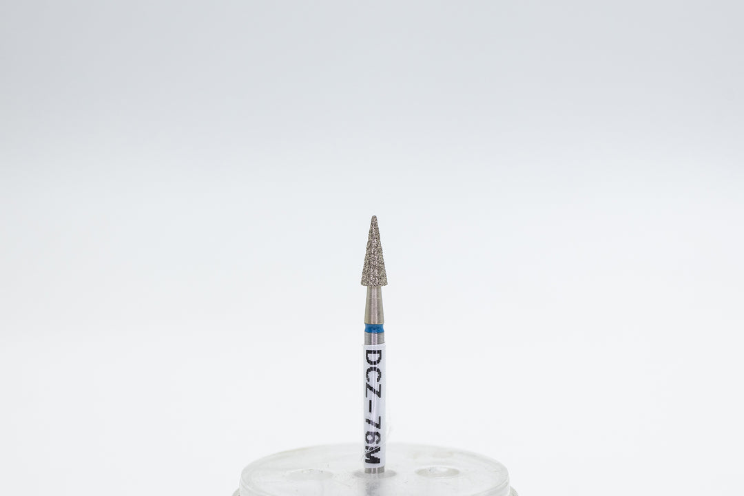 Coated Diamond Nail Drill Bits DCZ-76, shape Cone , head size 3.1x8mm
