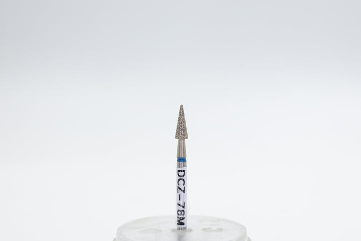 Coated Diamond Nail Drill Bits DCZ-76, shape Cone , head size 3.1x8mm