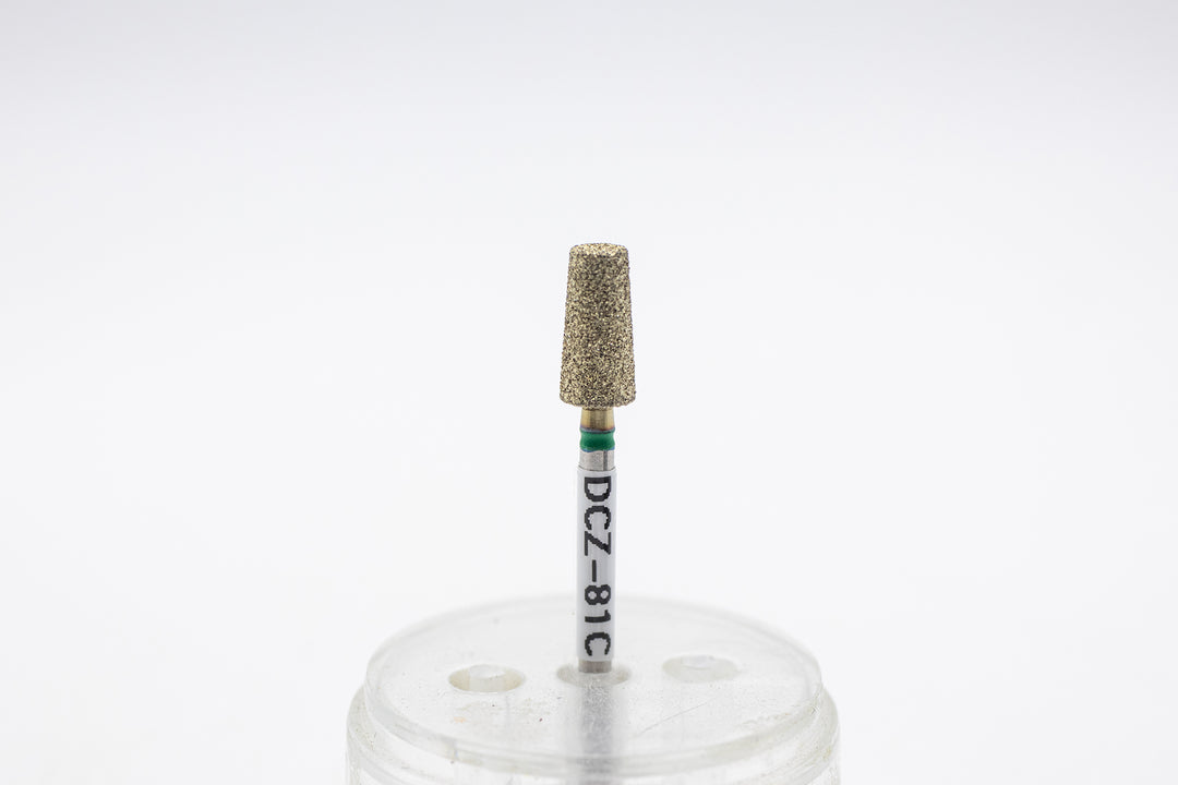 Coated Diamond Nail Drill Bits DCZ-81, shape tapered barrel, head size 5x10mm