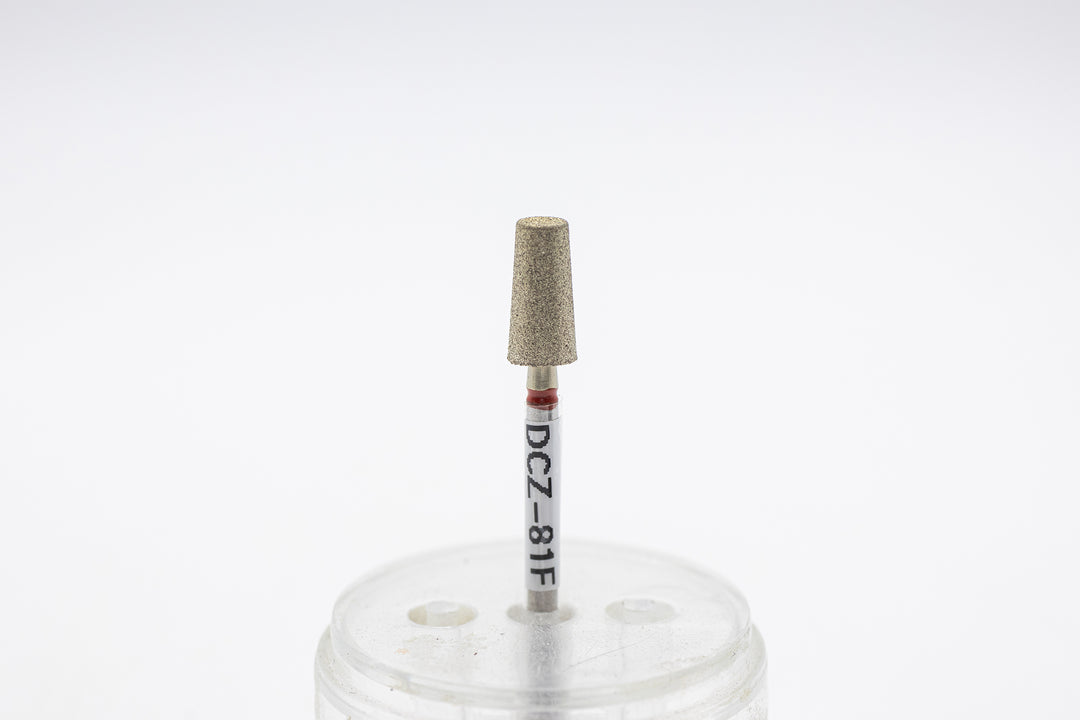 Coated Diamond Nail Drill Bits DCZ-81, shape tapered barrel, head size 5x10mm