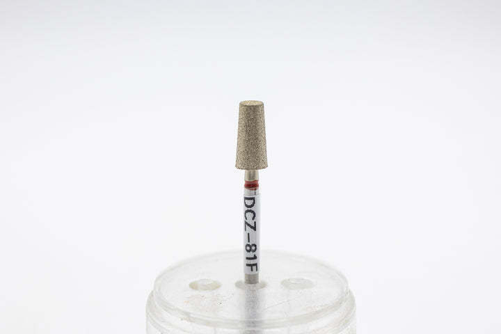 Coated Diamond Nail Drill Bits DCZ-81, shape tapered barrel, head size 5x10mm