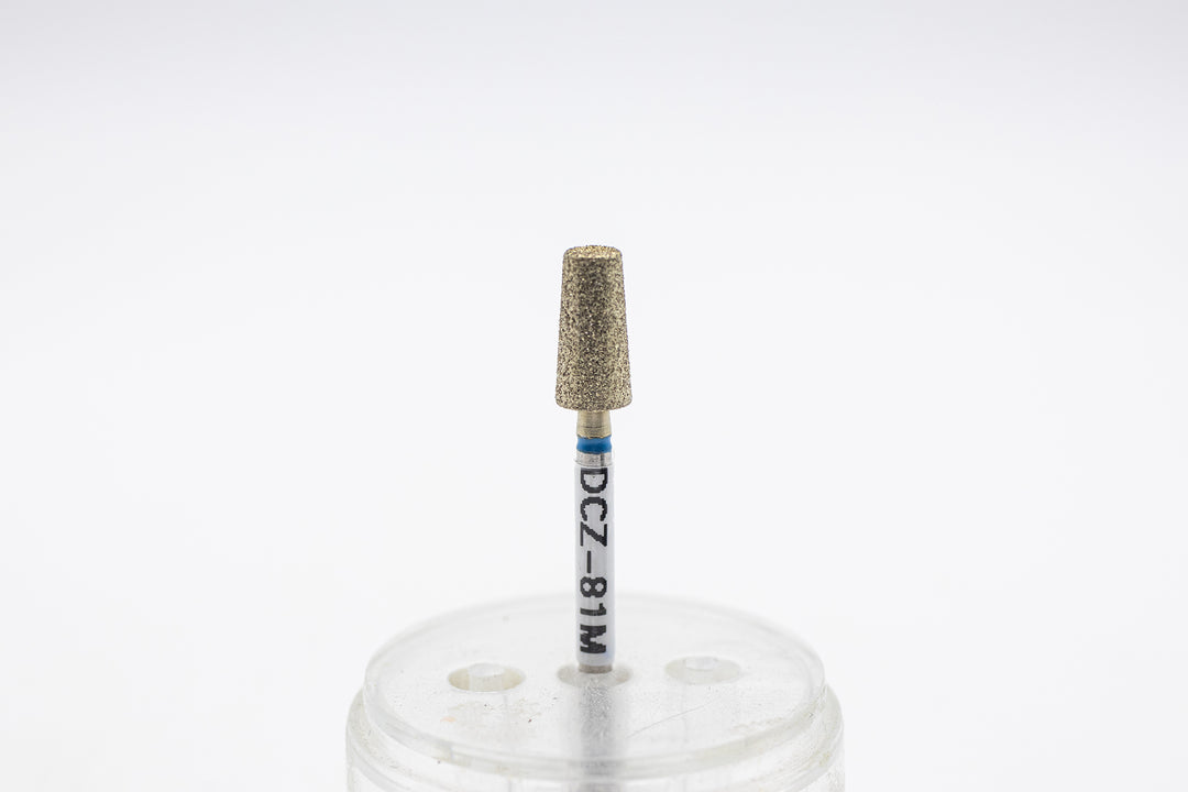 Coated Diamond Nail Drill Bits DCZ-81, shape tapered barrel, head size 5x10mm