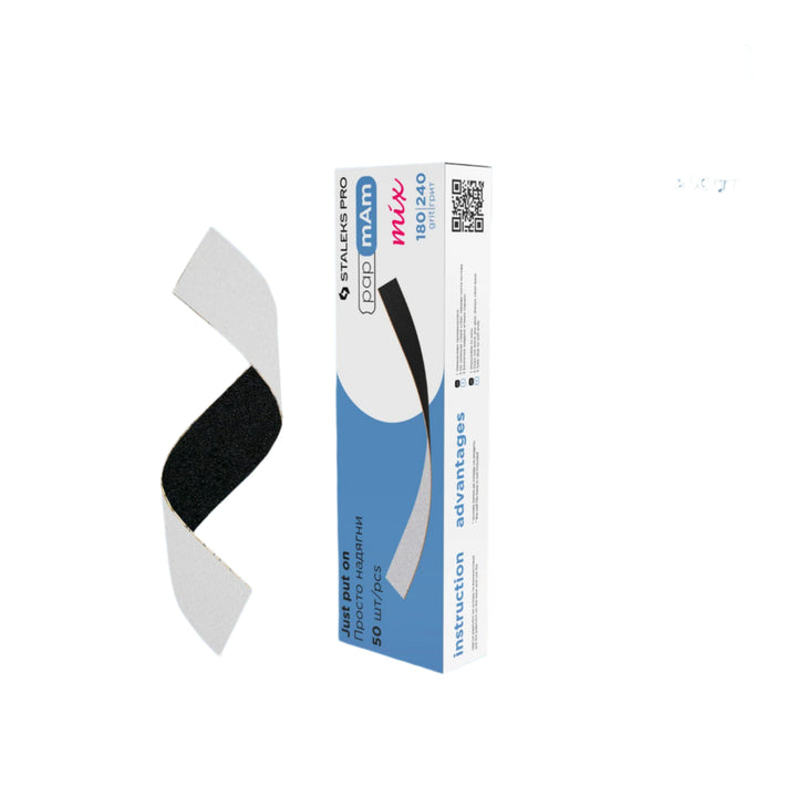 STALEKS Disposable double-sided files papmAm Mix EXPERT 22, size 140 × 20 mm (50 pcs)
