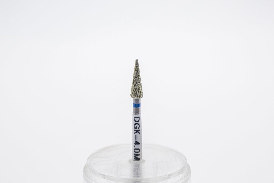 Diamond Cool Groove Nail Drill Bits DGK - 4, shape Cone, head size 4x12 mm - U - tools - U - tools