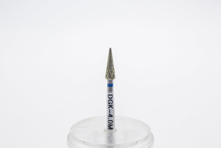 Diamond Cool Groove Nail Drill Bits DGK - 4, shape Cone, head size 4x12 mm - U - tools - U - tools