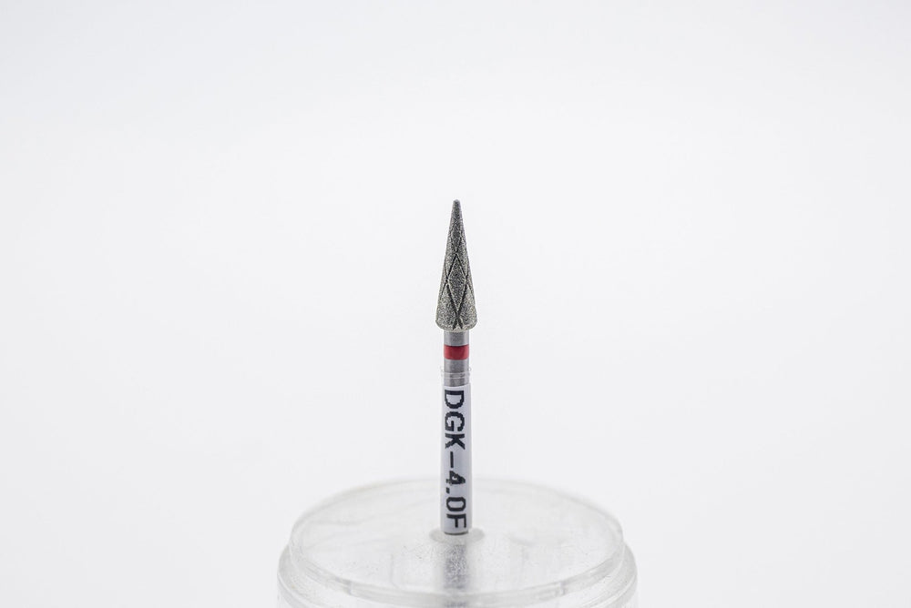 Diamond Cool Groove Nail Drill Bits DGK - 4, shape Cone, head size 4x12 mm - U - tools - U - tools