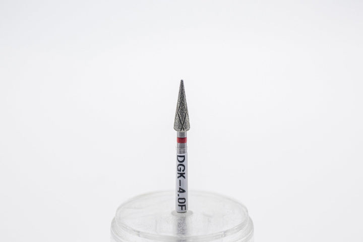 Diamond Cool Groove Nail Drill Bits DGK - 4, shape Cone, head size 4x12 mm - U - tools - U - tools
